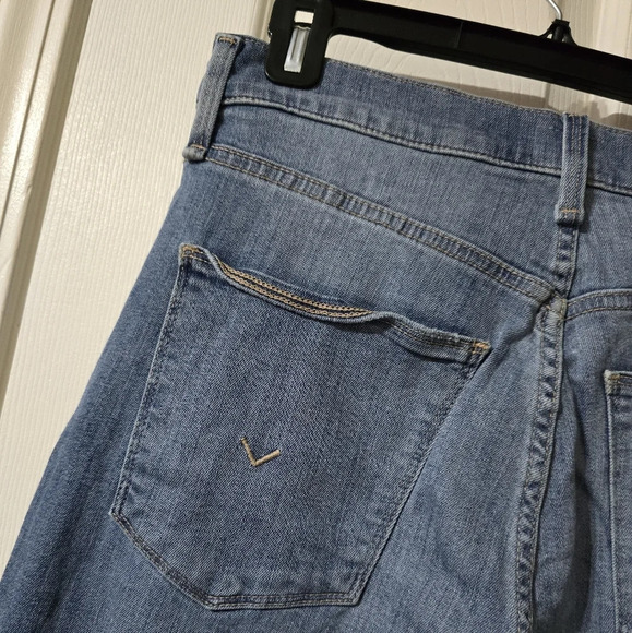 Hudson Kass Stella Straight Crop Light Wash Jeans, Frayed Hem, High Rise, EUC! - Picture 11 of 13